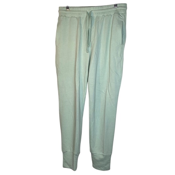 Fabletics Pants - Fabletics Daria Jogger III Sage Green Recycled Terry Sweatpants L Lounge  NEW‎